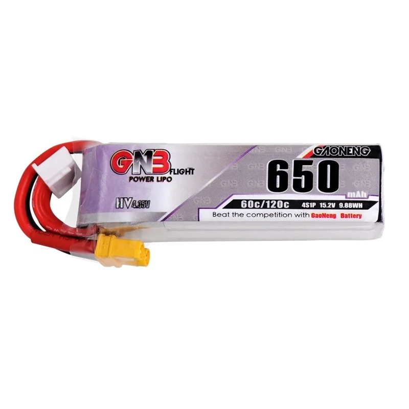 5 шт./компл. Gaoneng GNB 4S HV Lipo Батарея 650 мА/ч 15 2 V 60C/120C с XT30 разъем для Beta85X Whoop