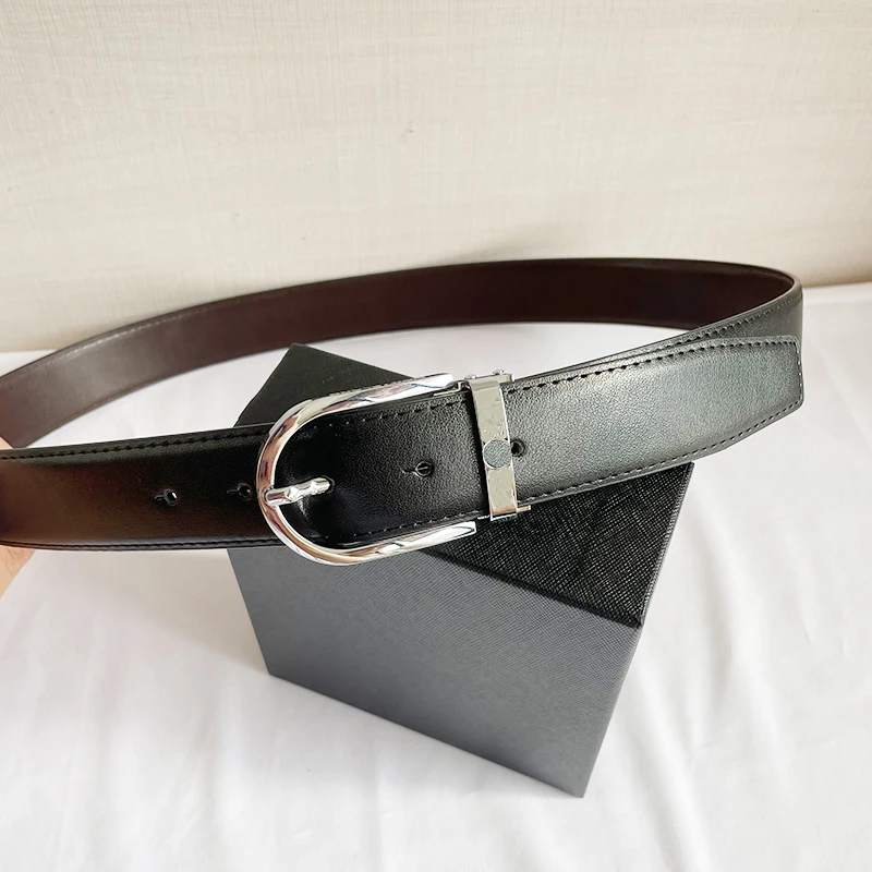 Роскошные дизайнерские ремни с пряжкой язычком мужские высококачественные