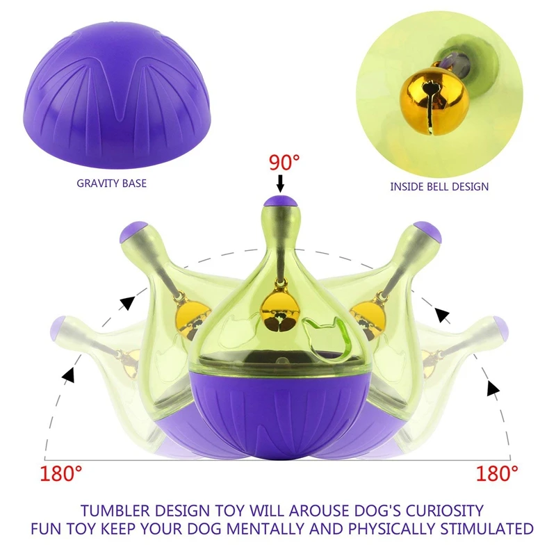 

Cat Toys Interactive Cat Toy,Pet Cat Dog Feeder Food Dispenser Treat Ball Cat Toy,Interactive Pet Toys,Tumbler Iq Treat Ball,Fil