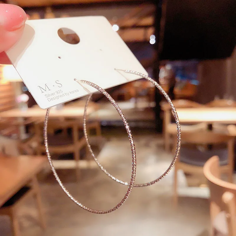 

2021 Fashion Minimalist Large Circle Geometric Round Big Hoop Earrings For Women Girl Wedding Party Jewelry Gift Vintage Earring