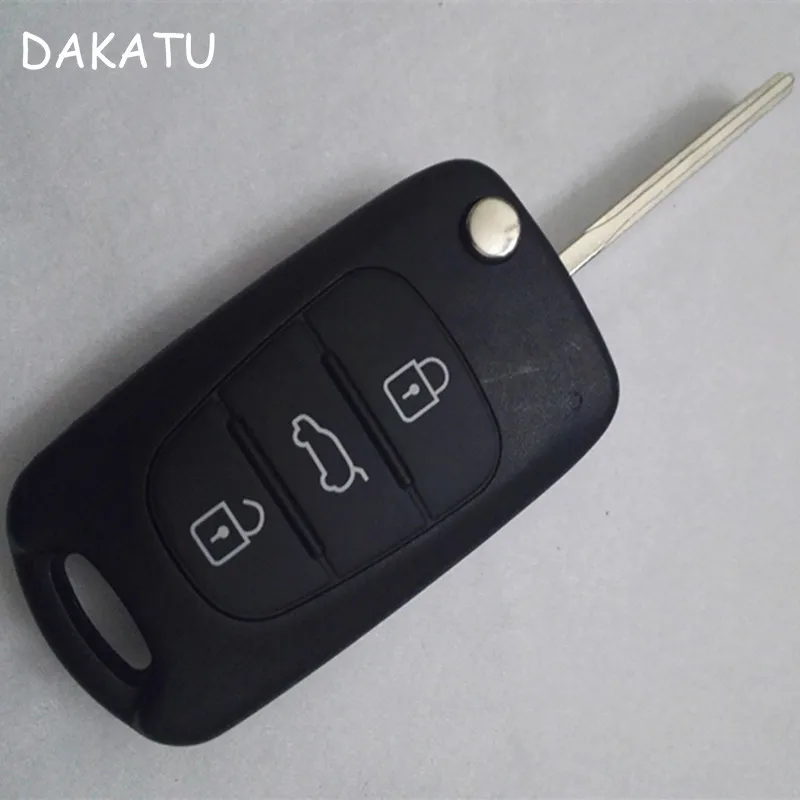 

10PCS 3 Buttons Flip Car Remote Key Shell For Hyundai Avante I30 IX35 For Kia K2 K5 Sorento Sportage Folding Remote Key Case