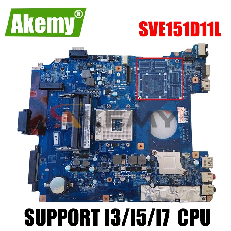 

Материнская плата DA0HK5MB6F0 для SONY HK5 SVE151D11L SVE151 MBX-269, материнская плата ноутбука с поддержкой HM76, i3/i5/i7 DDR3, 100% Протестировано