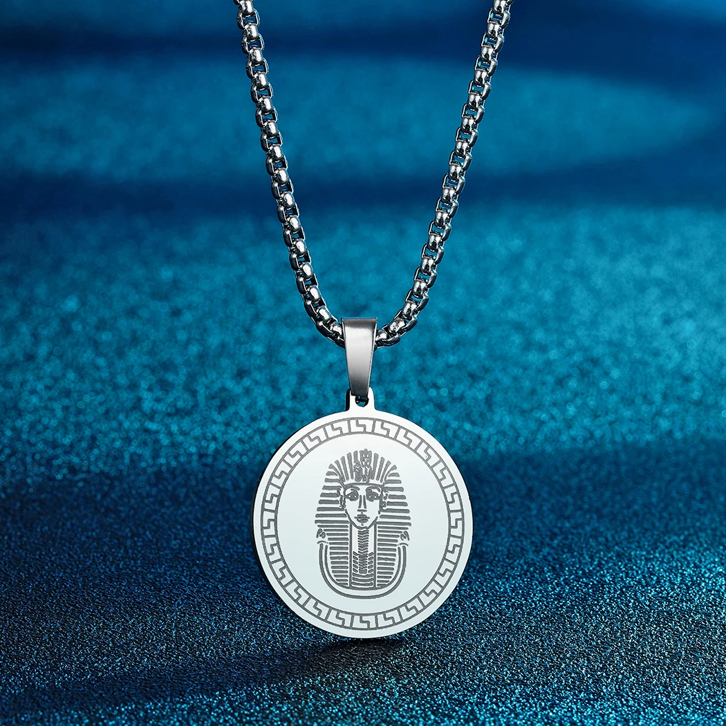 Kinitial новое ожерелье из Египта подвеска-танкхамун с геометрическим кольцом колье