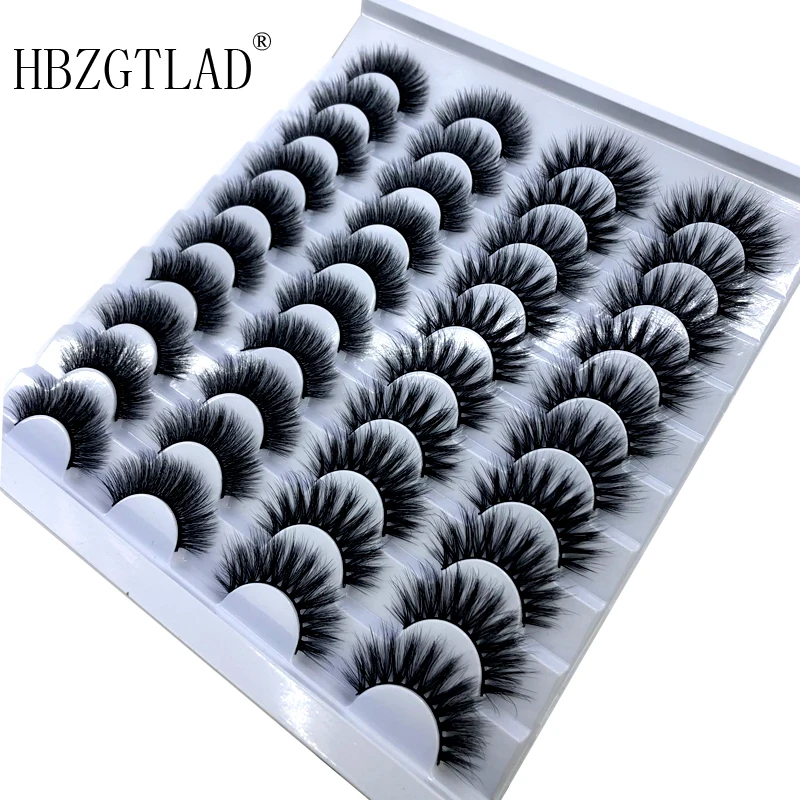 HBZGTLAD норковые ресницы 3D 100% безжалостные ручной работы многоразовые натуральные