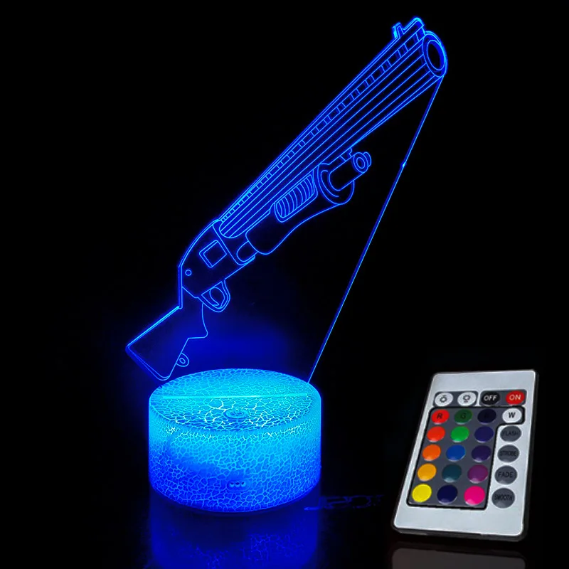 Acrylic Lights Bedroom Decoration NightLight LED Sleep Light Projection Lamp Toys Battle Royale Kids Christmas Gifts | Игрушки и хобби