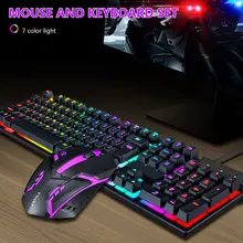 Gaming Mechanical Keyboard Tf200 Rainbow Backlight Usb Ergonomic Gaming Keyboard for PC Laptop Colorful Backlight Keyboard