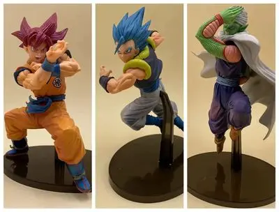 Аниме 18 ~ 23 см Драконий жемчуг Супер Saiyan Gogeta голубые волосы/Сон Гоку красные