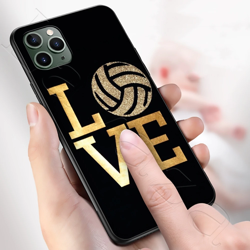Мягкий чехол из ТПУ Lavaza для волейбола красочный стиль iPhone 12 Mini 11 Pro XS Max XR X 8 7 6 6S Plus 5