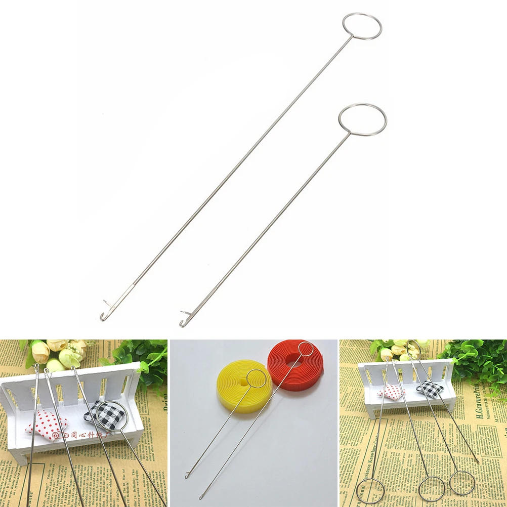 

1PC Stainless Steel Sewing Loop Turner Hook For Turning Fabric Tubes Straps Belts Strips For Handmade DIY Home Sewing Tools