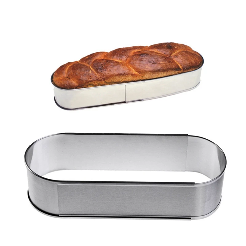 Cake Mold Long Oval Retractable Mousse Baking Ring Pastry Dessert DIY Mould Kitchen | Дом и сад