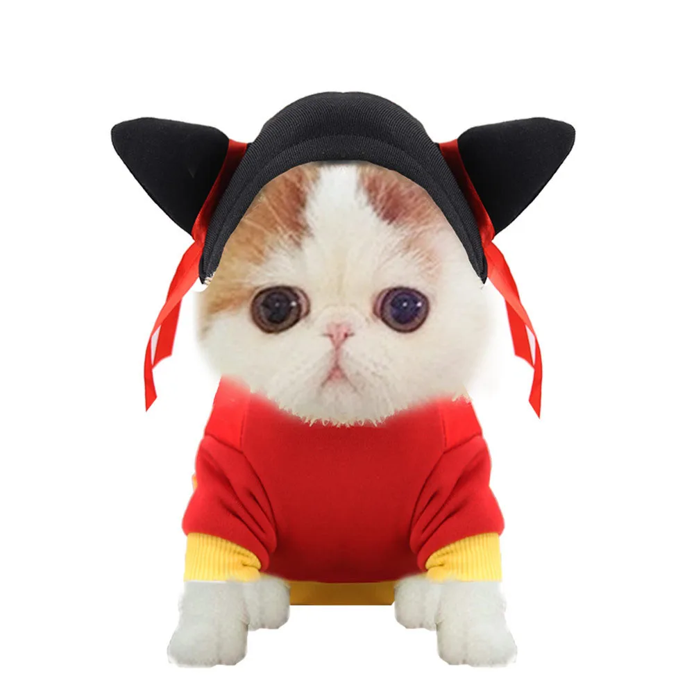 Одежда для собак и кошек зимняя флисовая толстовка с котятами персидских