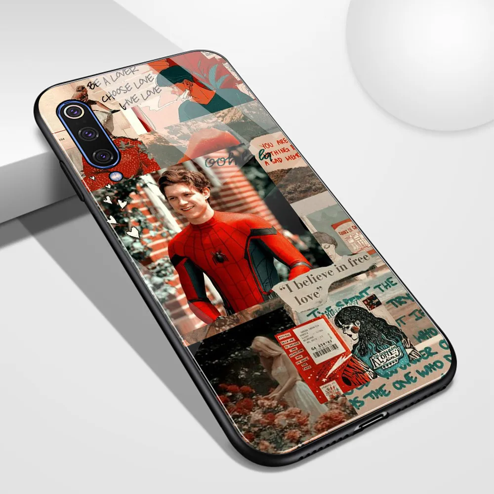 Стеклянный чехол для xiaomi 6 redmi note 7 том Холланд mi 5 6x Redmi Note Mi Max 3 play K20 pro | Мобильные