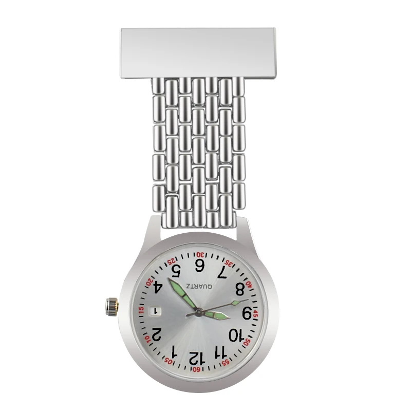 Часы кварцевые для медсестер, Карманные Подарочные часы с отворотами для врачей-кто, нержавеющая сталь, зажимы для ручки, карманные протект... от AliExpress WW