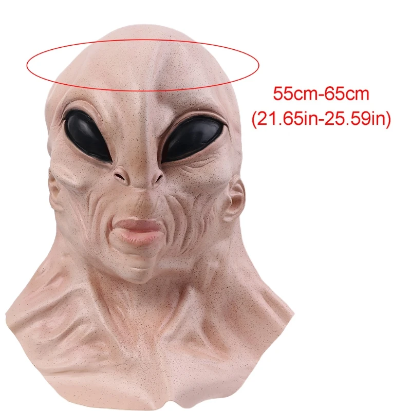 

Halloween Headgear Horror Extraterrestrial Latex Mask Masquerade Cosplay Face Mask Stage Performance Role Play Props