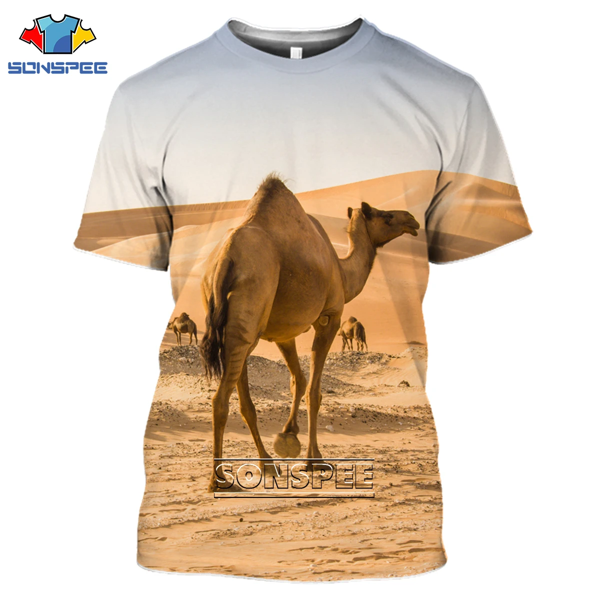 Футболка Мужская/Женская с 3D-принтом круглым вырезом и коротким рукавом