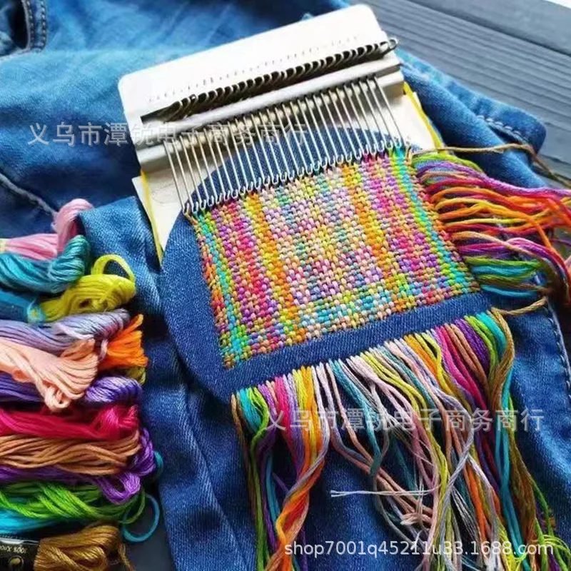 

New Product Delicate Handmade Crochet Set Small Knitting Loom for Clothing Bag Manual Small Knitting Machine Drop Shipping