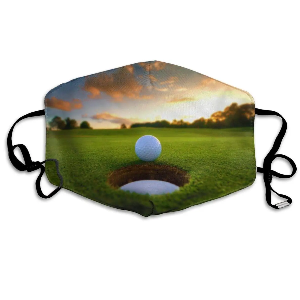 

Многоразовая моющаяся маска для гольфа, хлопковая маска для защиты от пыли, для детей, подростков, мужчин, женщин, с регулируемыми ушами