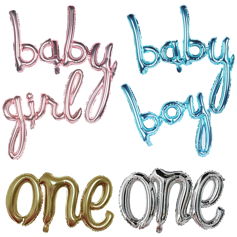 Воздушные шары из фольги для маленьких мальчиков и девочек 16 дюймов розовые