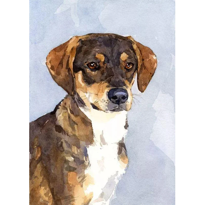 

5D DIY Diamond Painting Dog Hand Painting Square/Round Diamond Kit Cross Stitch Mosaic Picture Home Handmade Decoration