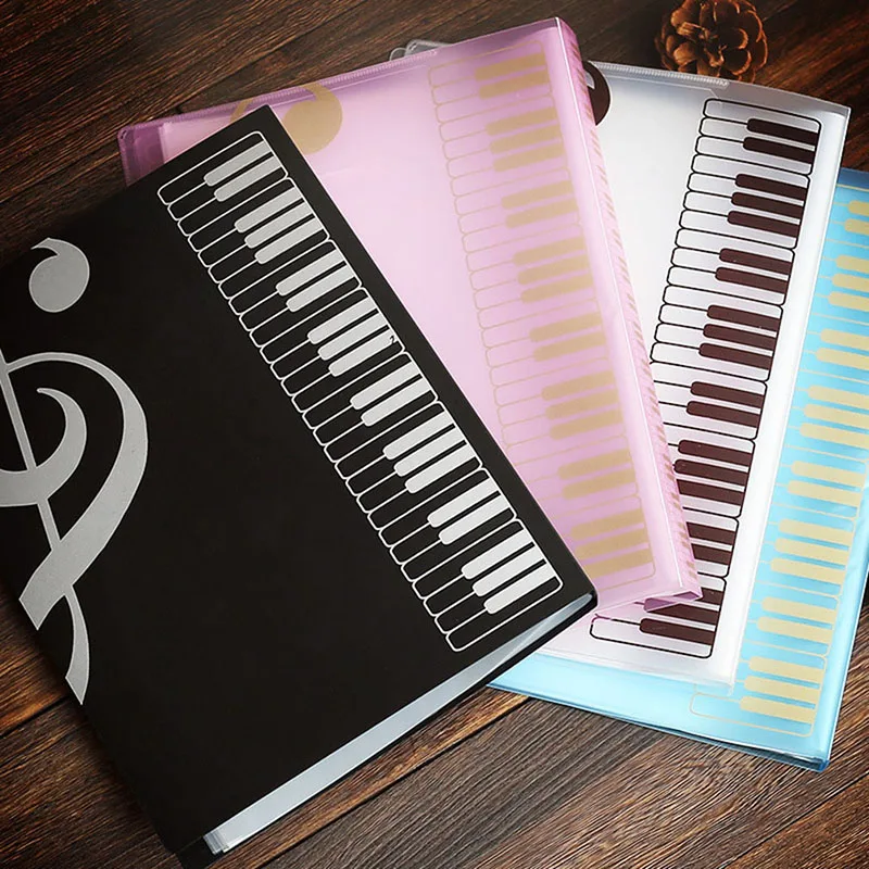 Music Score Book 80 Sheets Insert-type Folder File A4 Folders Document Organizer Storage Accessories |