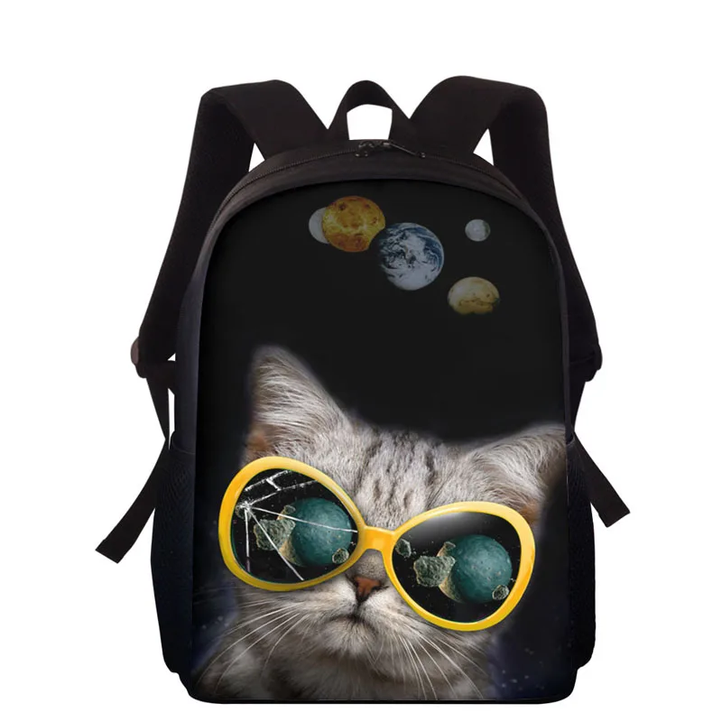 

Милые школьные ранцы для детей ясельного возраста, рюкзак с 3D галактическим принтом кота для начальной школы, детского сада, сумки для девоч...