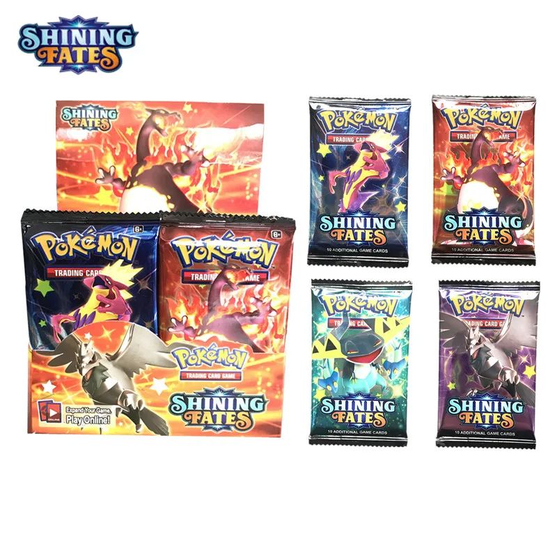 

2021 NEW 360Pcs Pokemon TCG: Shining Fates Booster Box Trading Card Game Collection Toys