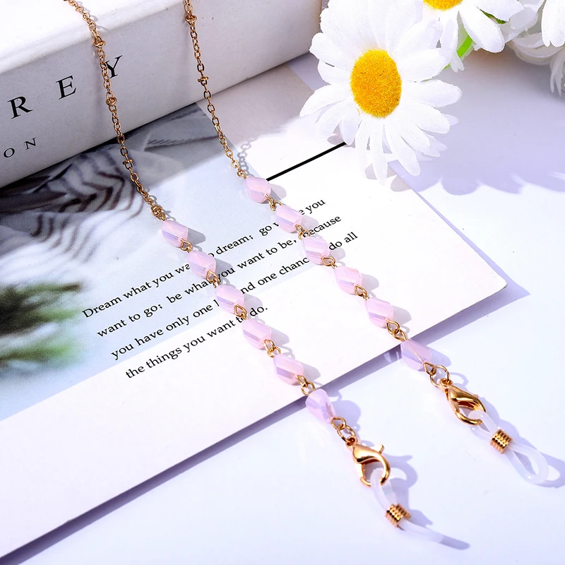 

Bohemian Crystal Beaded Glasses Chains Lanyard Face Mask Chain Holder Eyeglass Rope Sunglasses Cord Neck Strap Gift for Women