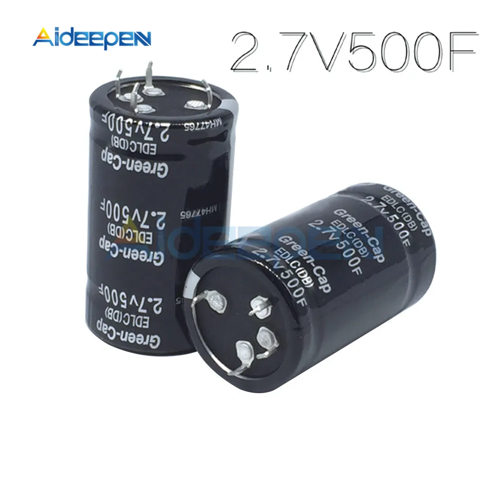 Конденсатор Super Farad 2 7 в 500F 35*60 мм суперконденсаторы с сквозным отверстием общего