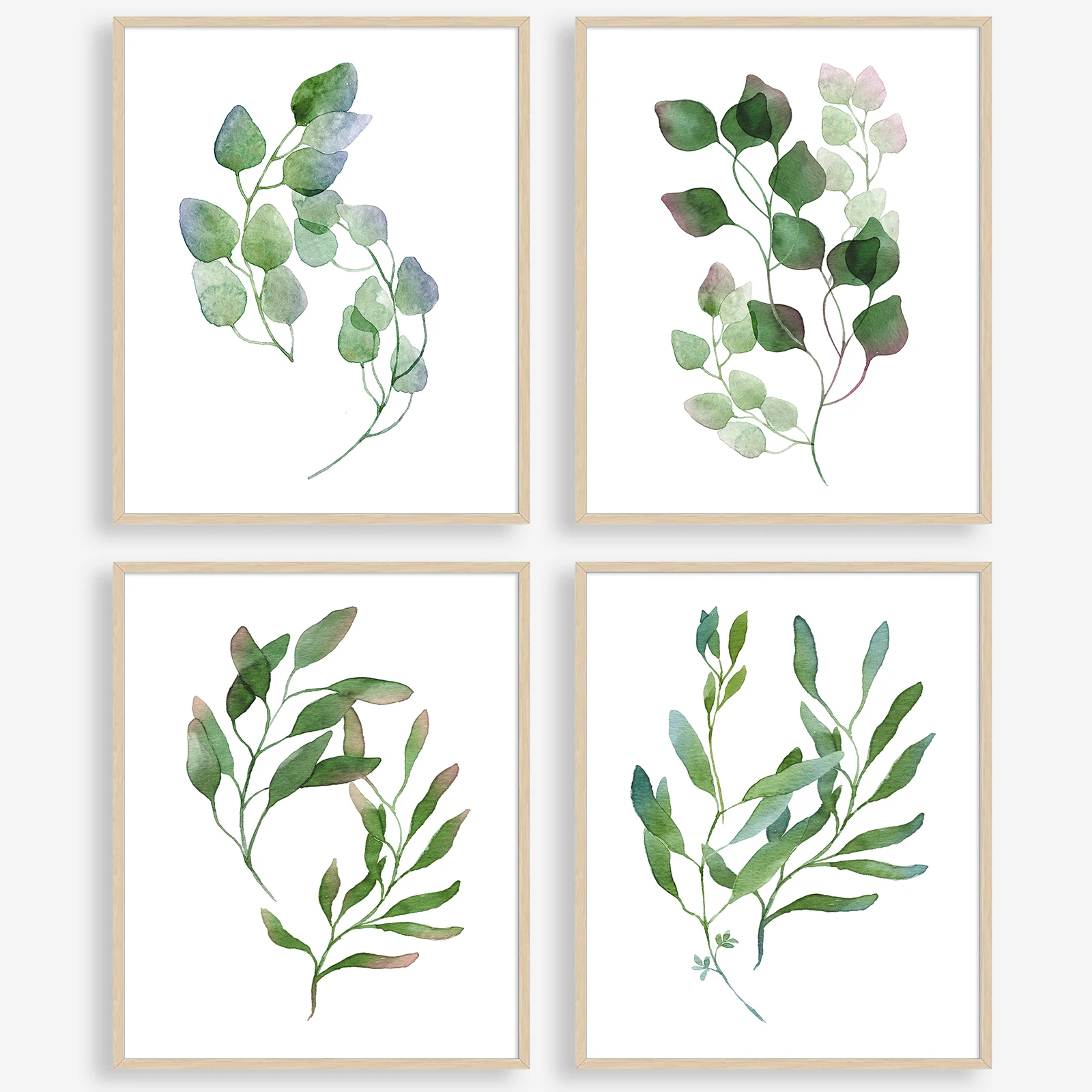 

Semsliny Nordic Tropical Plant Wall Art Print Canvas Painting Botanical Wall Art Leaf Wall Pictures Unframed Posters Prints