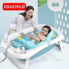 Складная детская Ванна Educhild, экологически чистая умная Ванна-ведро, большое биде, Детские принадлежности для новорожденных, Ванна для душа, толстая Ванна