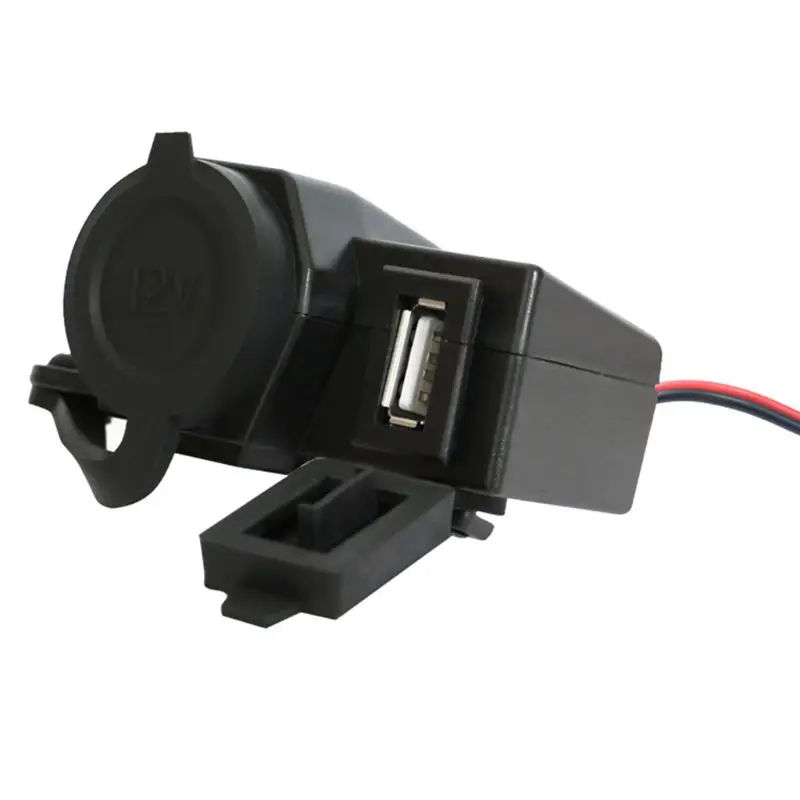 12В-24В двойной USB мотоцикл руль зарядное устройство адаптер водонепроницаемый