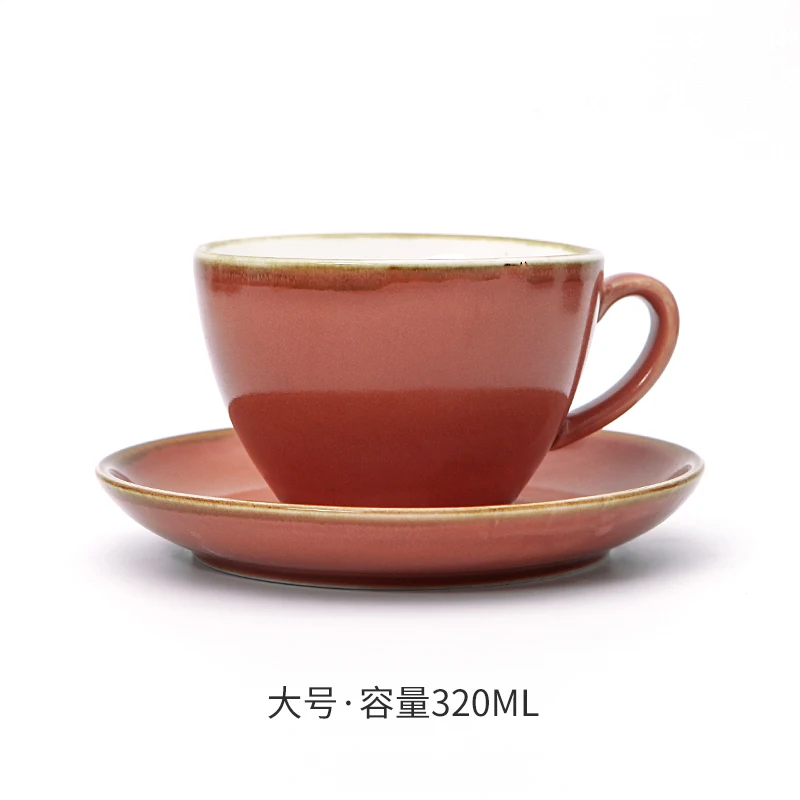 Японская Чашка для чая ручной работы с ручкой простая многоразовая винтажная