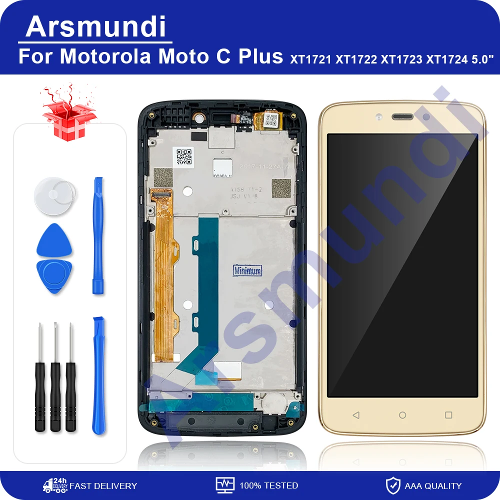5 0 &quotдля Motorola Moto C Plus CPlus XT1721 XT1722 XT1723 XT1724 XT1725 XT1726 ЖК-дисплей сенсорный