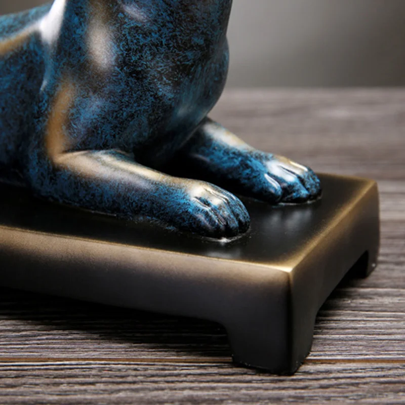 Абстрактная скульптура на удачу пантера домашний декор статуэтки из смолы