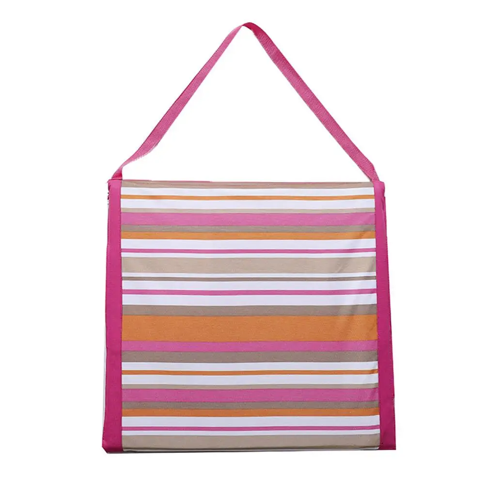 저렴한 옥스포드 천 휴대용 해변 그라운드 매트 의자, 143x55cm, 방수 접이식 등받이, 야외 캠핑용 안락 의자