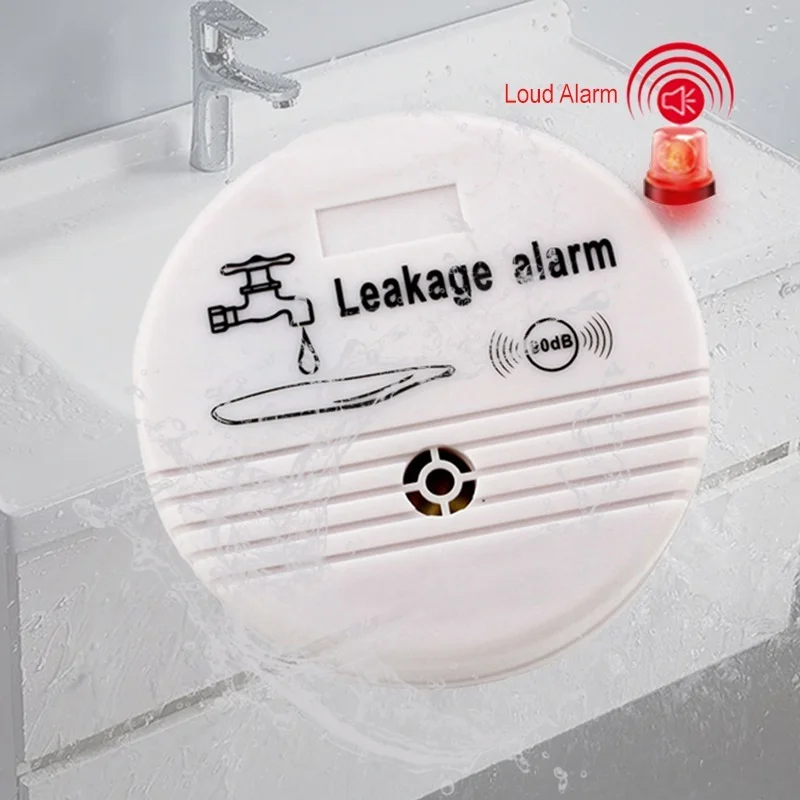 

3 Peças De Detector De Vazamento De água Com Alarme Por Voz De 90db, Sensor Sem Fio, Sistema De Alarme De Segurança
