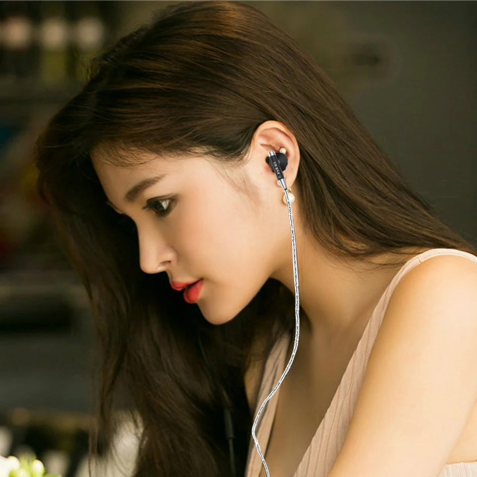 Knight In Ear Проводные металлические наушники Kbear Hifi гарнитура с посеребренным