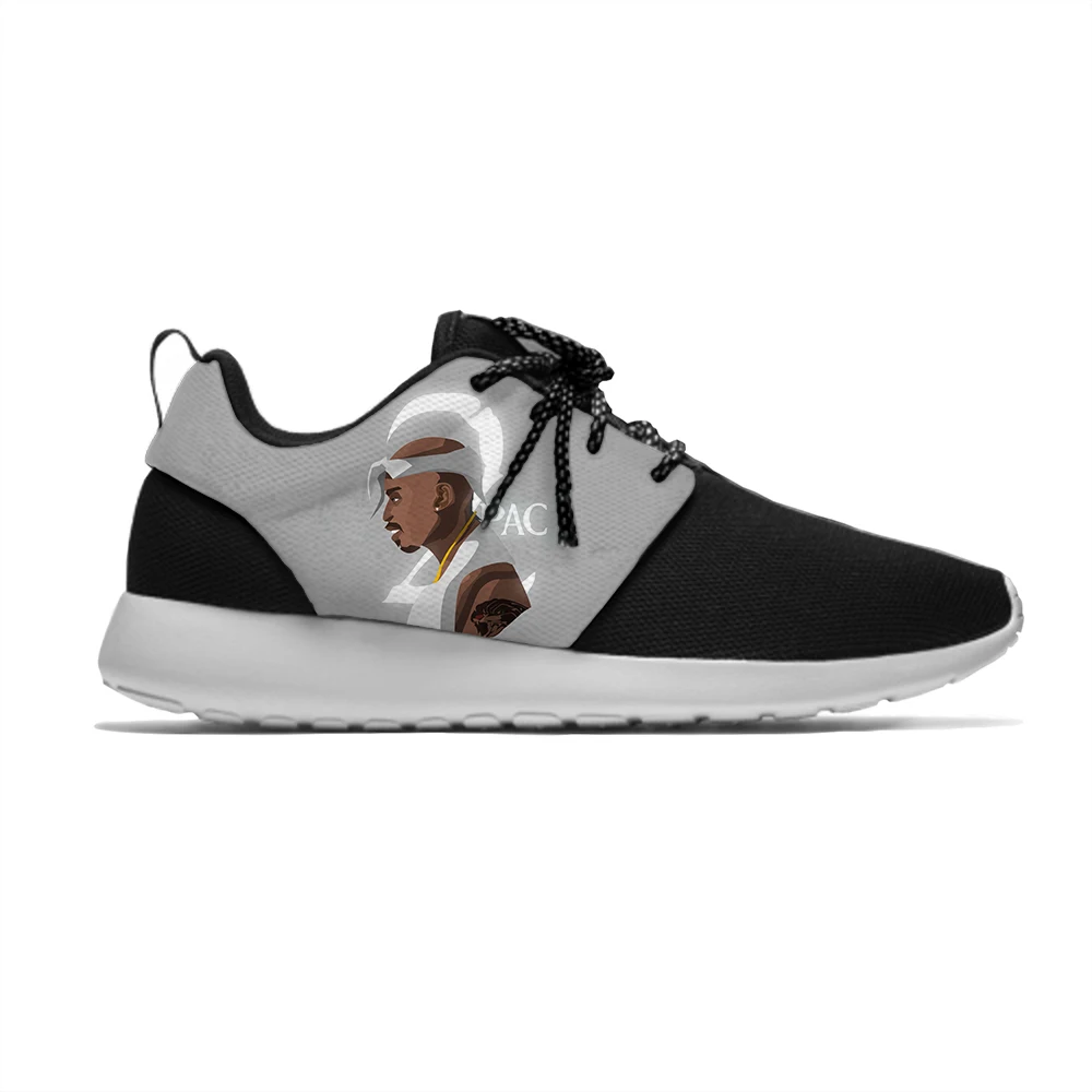 Tupac 2Pac Hip Hop Rap Rapper Funny Cool Fashion Kids Sport Running Shoes Casual Breathable 3D Print Sneakers Boys Children Girl | Детская