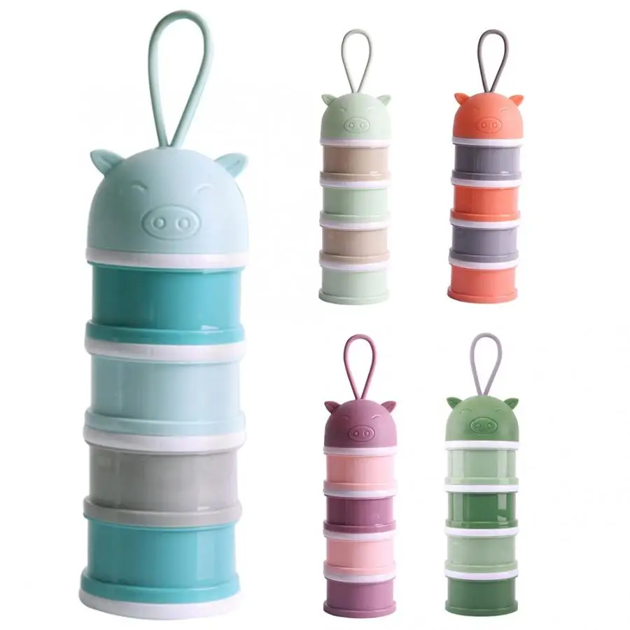 4 слоя мультяшный стиль портативная детская коробка для хранения еды эфирные