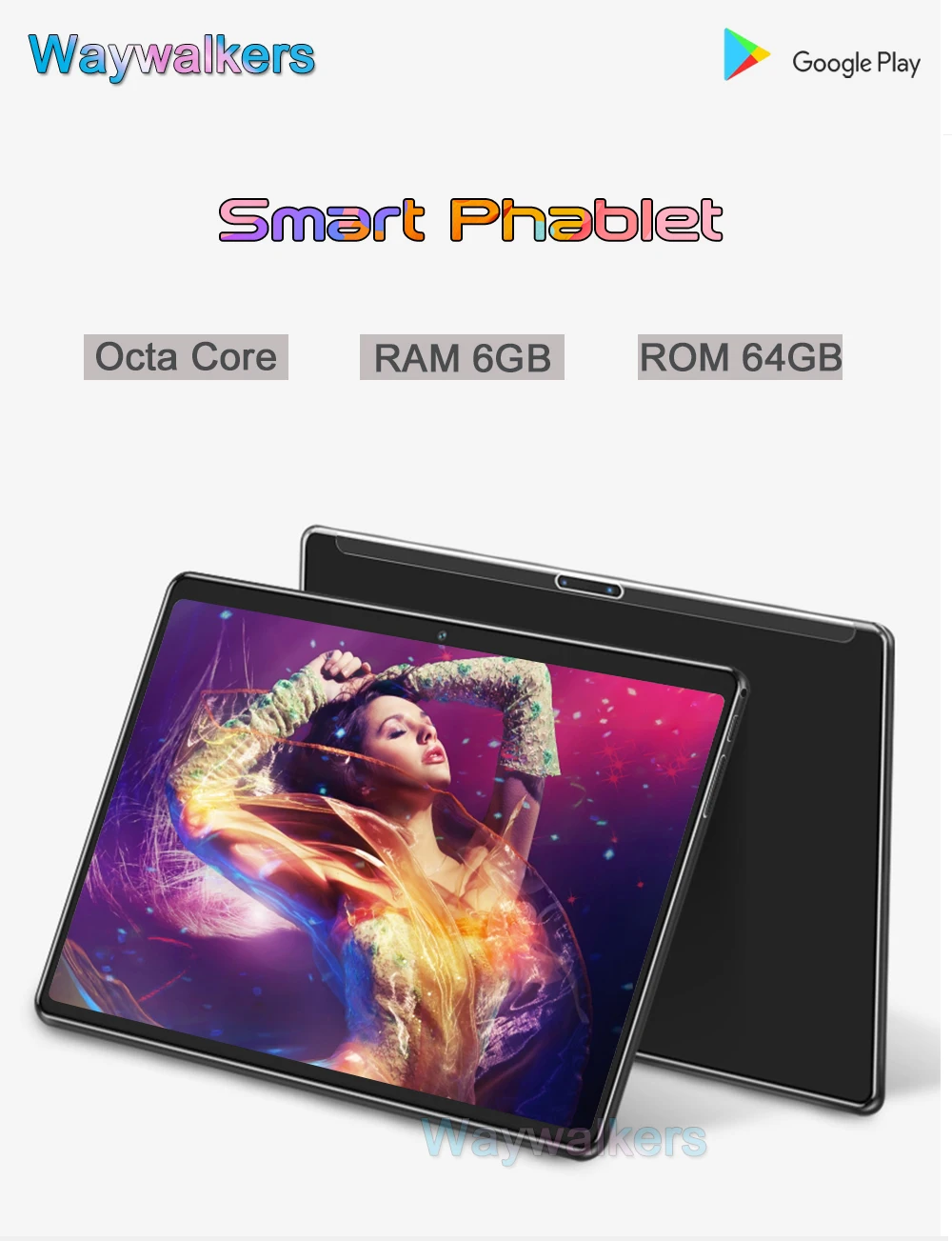 4G LET планшет 10,1-дюймовый планшеты Android 8.0 Octa core RAM 6 ГБ ROM 64 ГБ 1280* 800 Изогнутый экран WIFI GPS Dual SIM-карта телефонный звонок планшетный ПК 10+ подарок