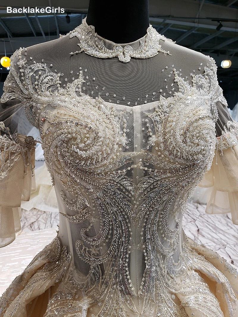 BacklakeGirls/2020 г. Элегантное кружевное бальное платье с короткими рукавами фатиновое