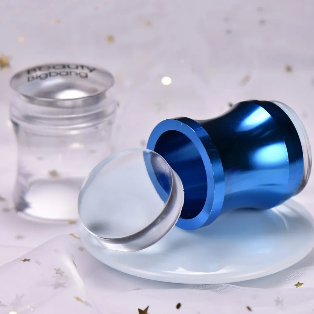 

BeautyBigBang 2.8cm/3.8cm Clear Jelly Silicone Nail Stamper Head Manicure ail Art Stamper Nail Stamp