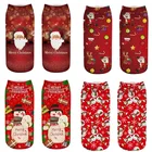 Рождественские хлопковые носки, 1 пара, рождественские украшения для дома, подарок, носки, Рождественский подарок на Новый год