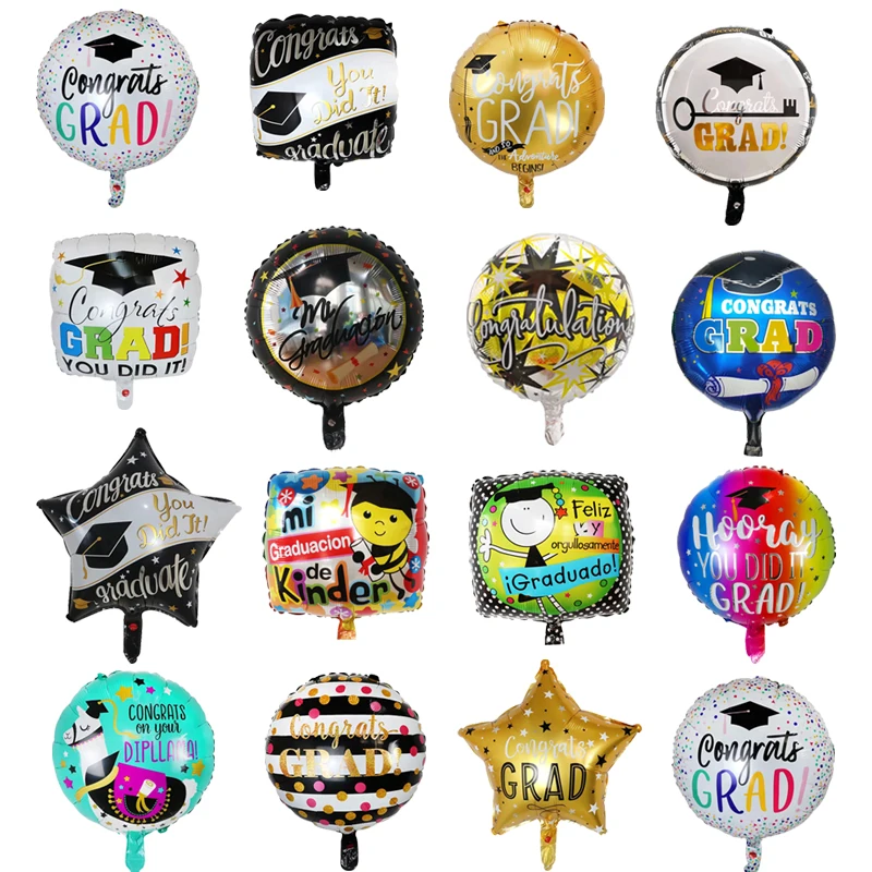 

10pcs Graduation 2021 Doctor hat Balloons Grad Globos Congratulate Gift Back To School Party Decoration Supplies