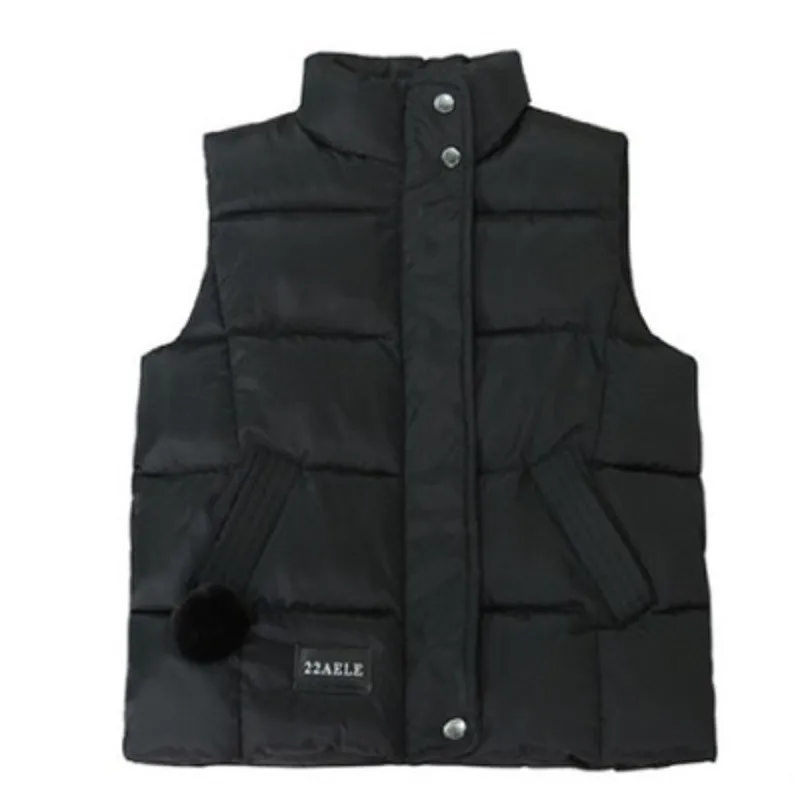 Outerwear autumn and winter, Korean thickened all-match down-aged stand-up collar loose female small fresh thin waistcoat