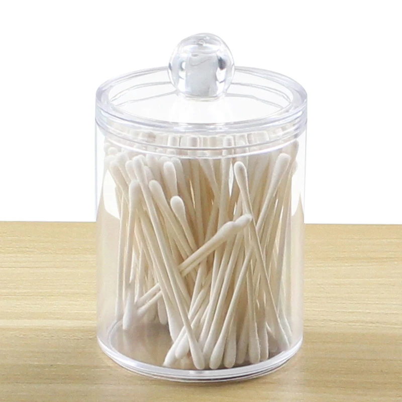 

Cosmetic Storage Box New Acrylic Cotton Swabs Storage Jewelry Holder Organizer Container Makeup Case Box