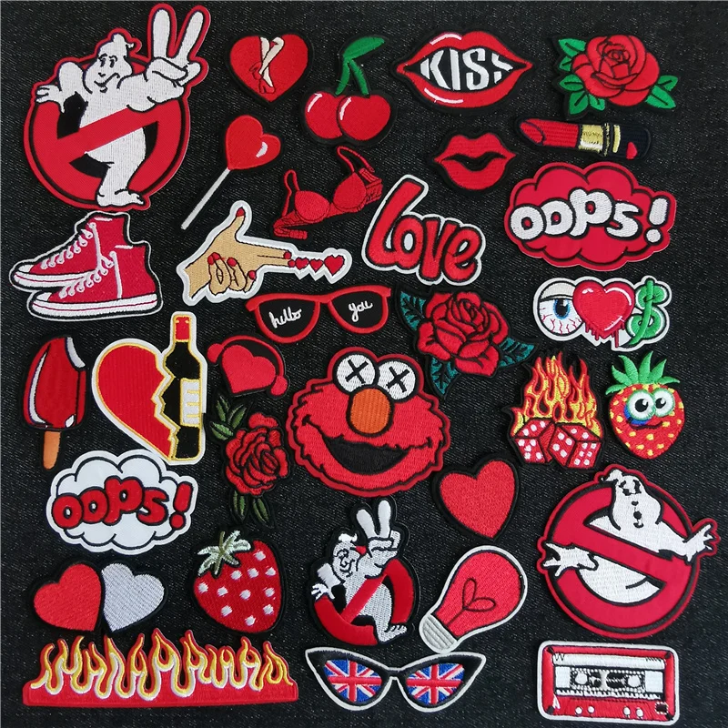 

Sesame Street Elmo DIY Cartoon Badges Embroidery Patch Applique Ironing Clothing Sewing Supplies Decorative Patches