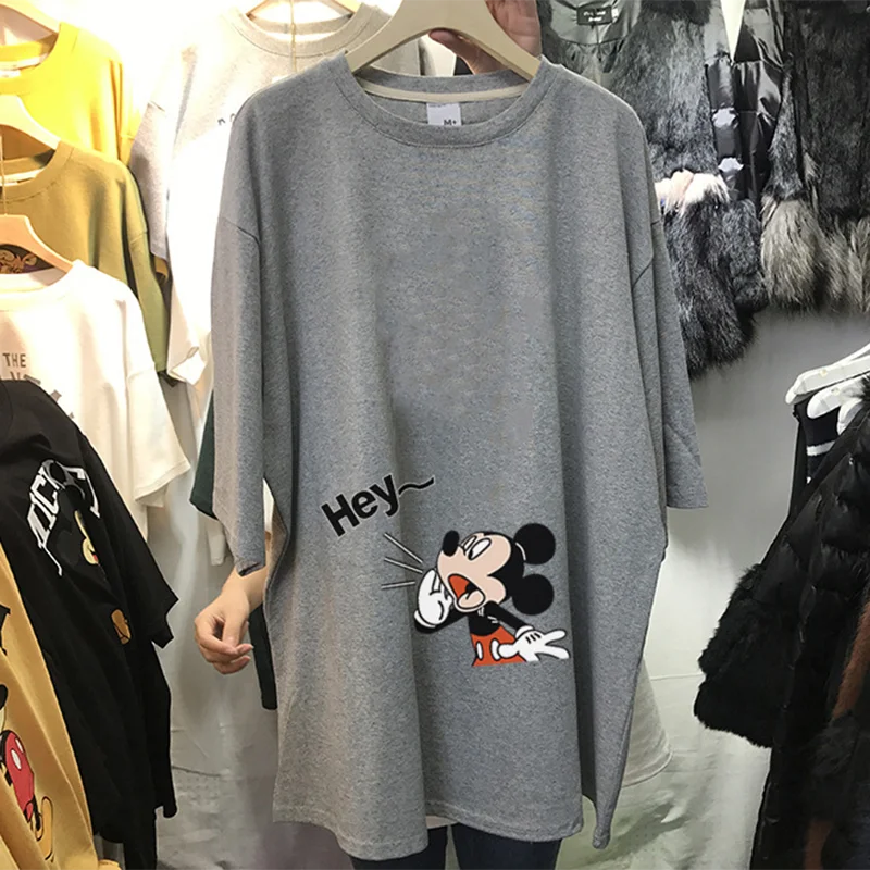 Женская винтажная хлопковая футболка с коротким рукавом в стиле Харадзюку| |