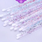 50 шт., кристаллическая микро-кисточка, одноразовый тампон для удаления ресниц, палочки для туши для ресниц, аппликатор, инструменты для макияжа, инструменты для наращивания ресниц