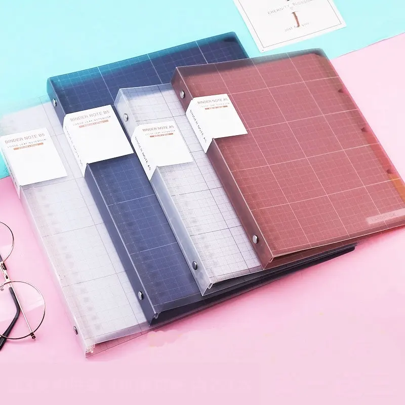 2 шт творческие кольцо Крышка спираль Тетрадь A5 связующего A4 блокнот в сетку B5
